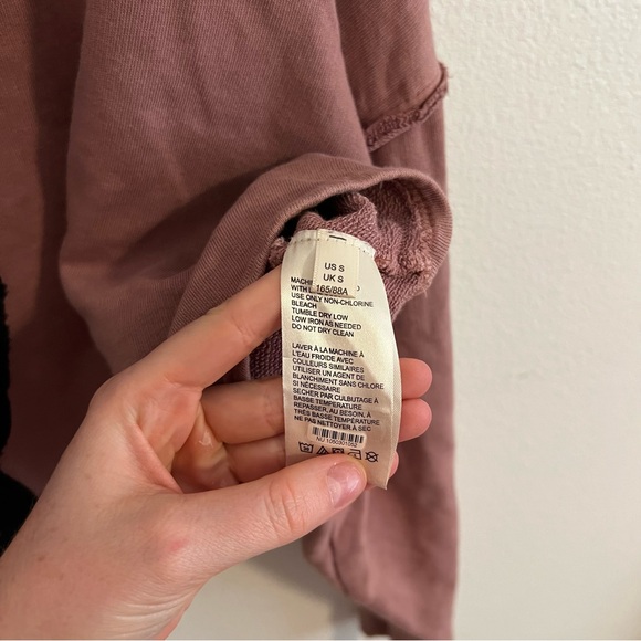 Free People Bae Pullover Dropped Shoulder Summer Sparrow Oversized Top - Picture 6 of 7